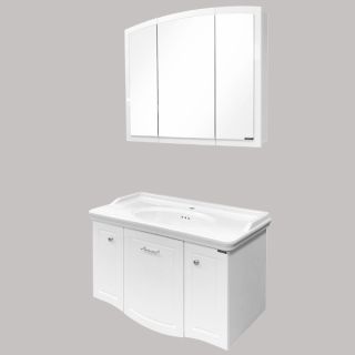 Comforty Тумба-умывальник "Палини-100" белый с раковиной 50110